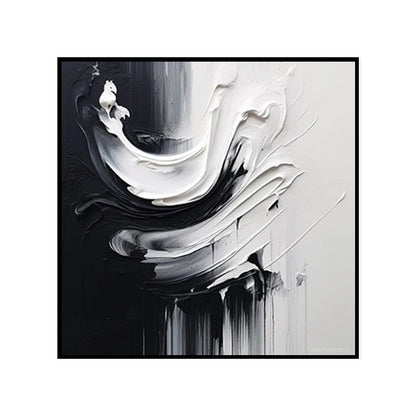 Black And White Minimalist Abstract  For Home Decor