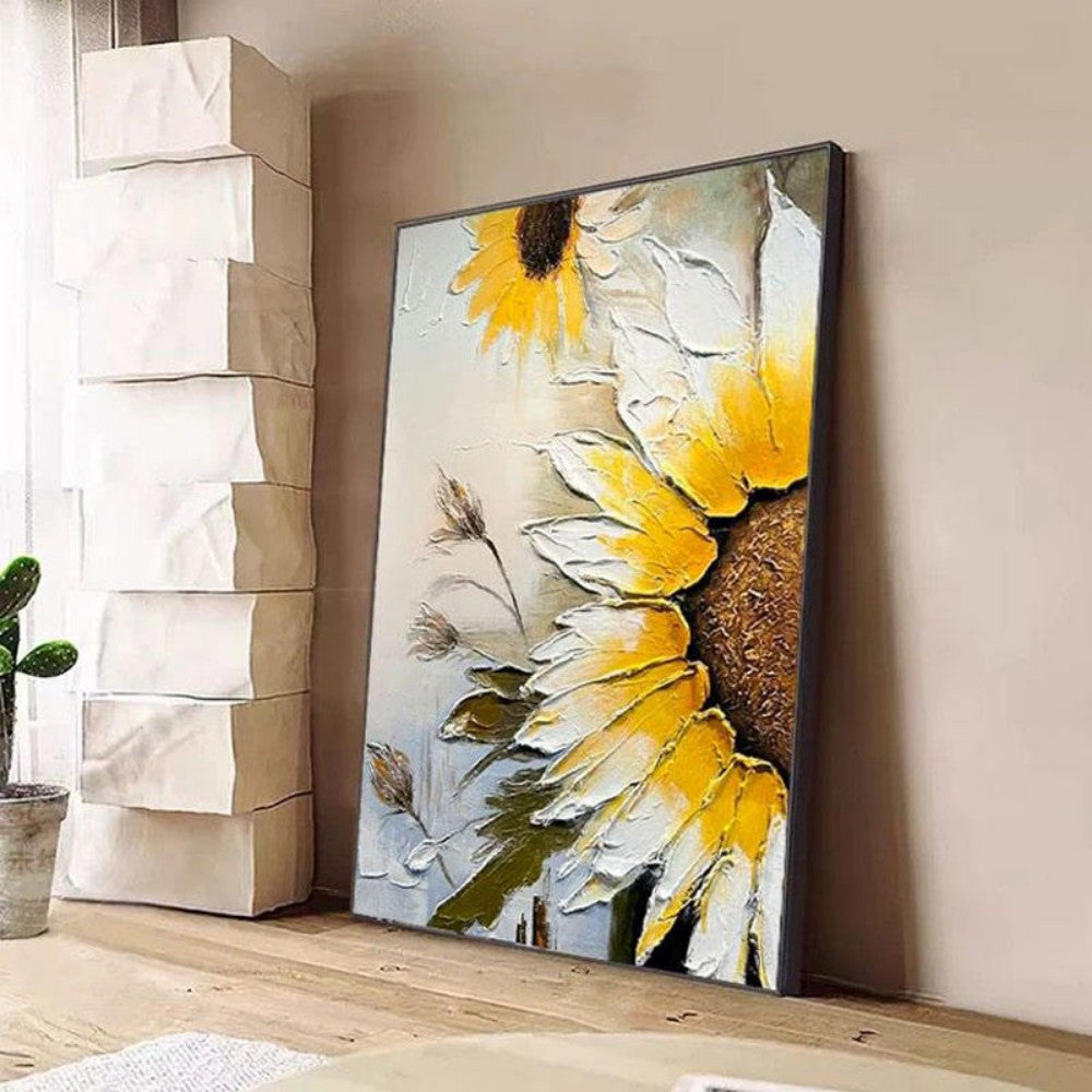 Sunflower Modern Texture For Home Living Room