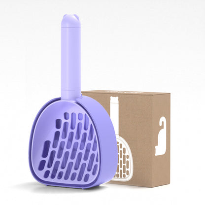 Cat Litter Scoop Plastic Cats Poop Scoop With Base Pets
