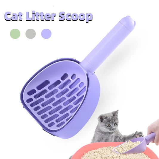 Cat Litter Scoop Plastic Cats Poop Scoop With Base Pets