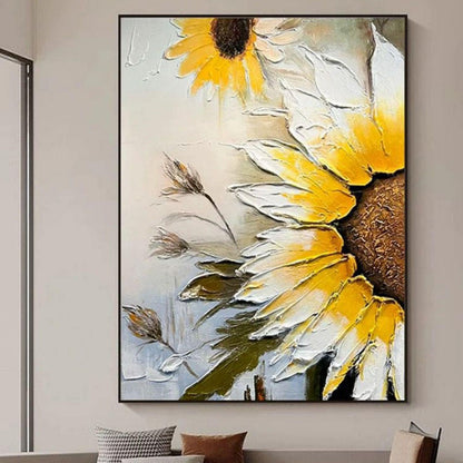Sunflower Modern Texture For Home Living Room