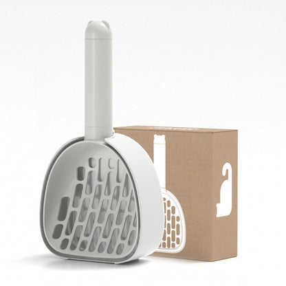 Cat Litter Scoop Plastic Cats Poop Scoop With Base Pets