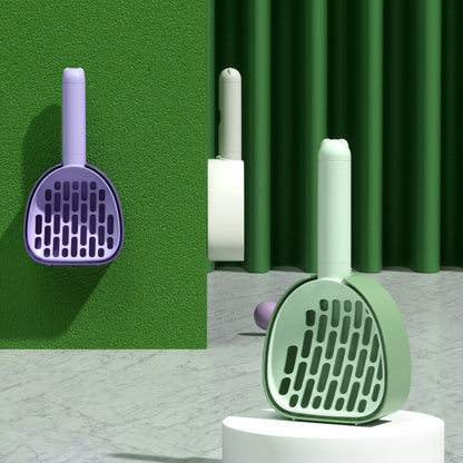 Cat Litter Scoop Plastic Cats Poop Scoop With Base Pets