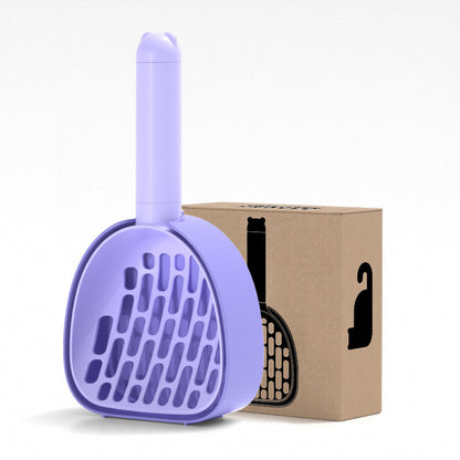 Cat Litter Scoop Plastic Cats Poop Scoop With Base Pets