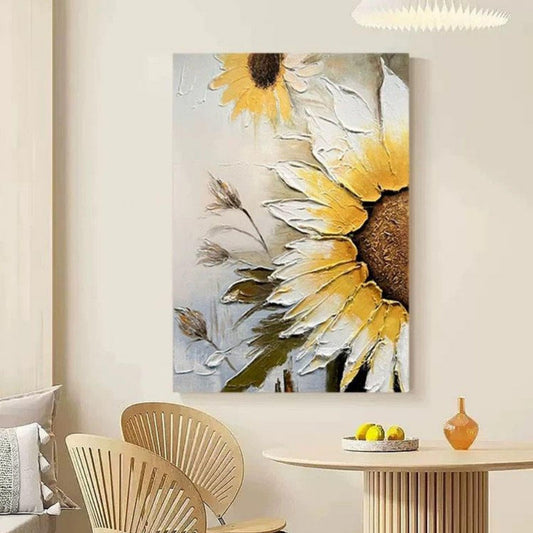 Sunflower Modern Texture For Home Living Room