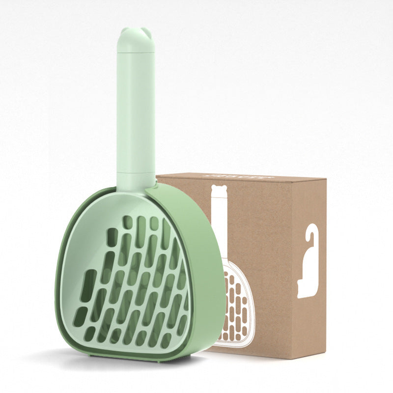 Cat Litter Scoop Plastic Cats Poop Scoop With Base Pets